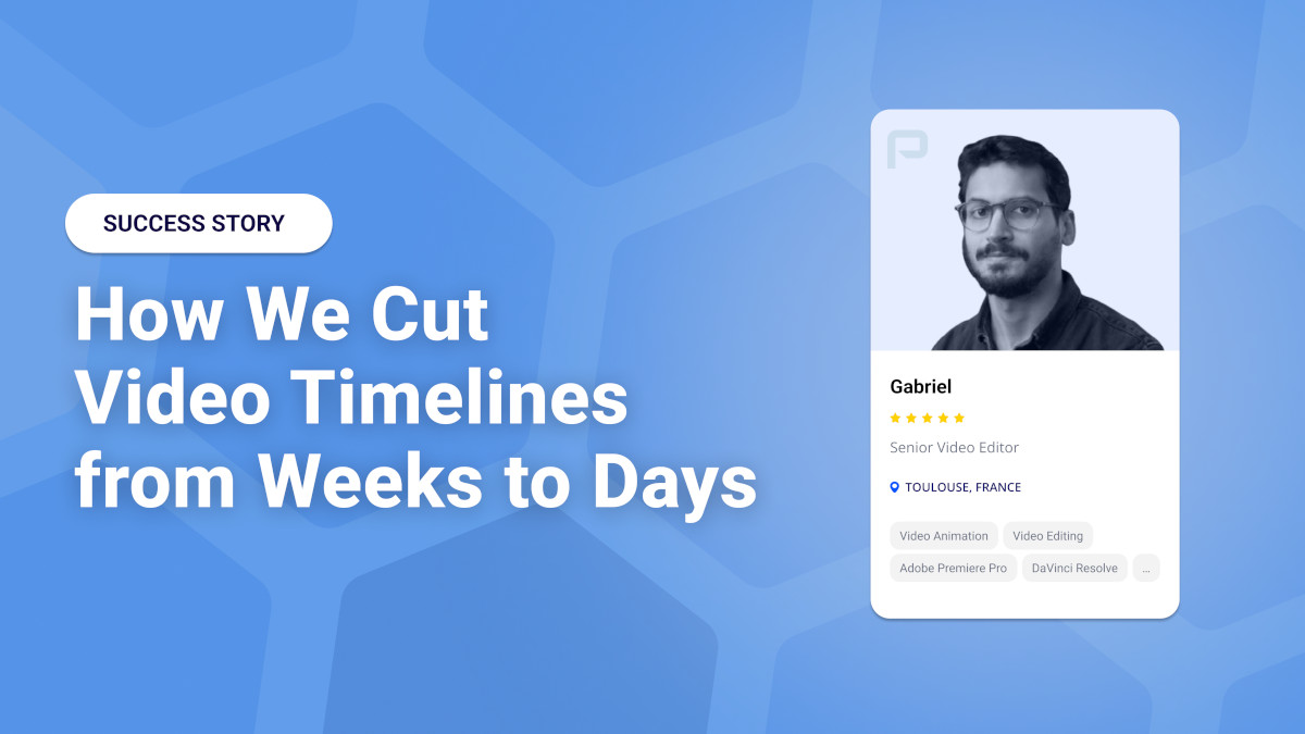 Proteams Project Services: How a Global Enterprise Cut Video Production Time from Weeks to Days